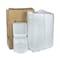 Pactiv Vented Foam Hinged Lid Containers, 9x9.25x3.25, 3-Comp, Wht, PK150 YHLWV9030000 - alternate 2